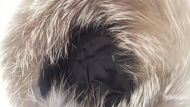 Шапка кубанка из лисы серебристо-чёрной, размер 58-59