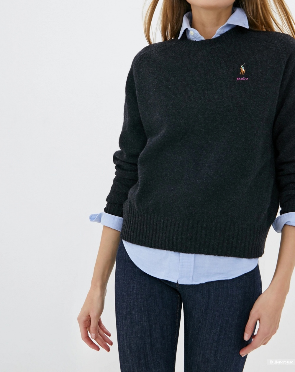 Шерстяной свитер polo ralph lauren, размер s/m