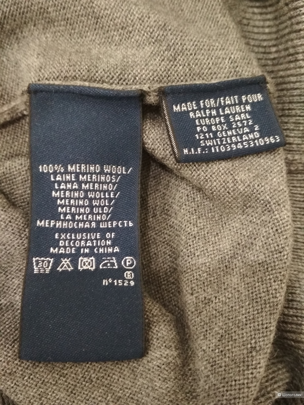 Шерстяной Джемпер Ralph Lauren, р. 44