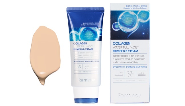 Матирующий ВВ-крем с коллагеном FarmStay Collagen Water Full Moist Primer BB Cream