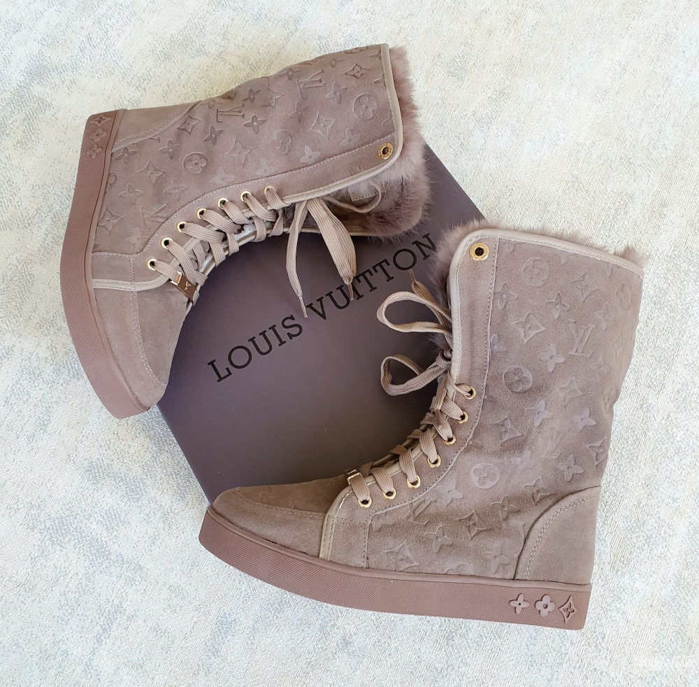 Botas Louis vuitton Marrón talla 37 EU de en Oveja - 35588316