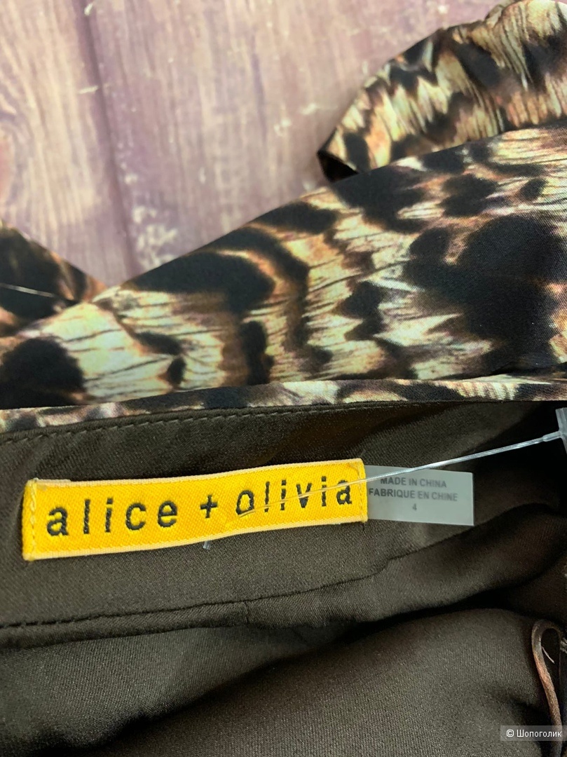 Платье из шелка Alice+Olivia S
