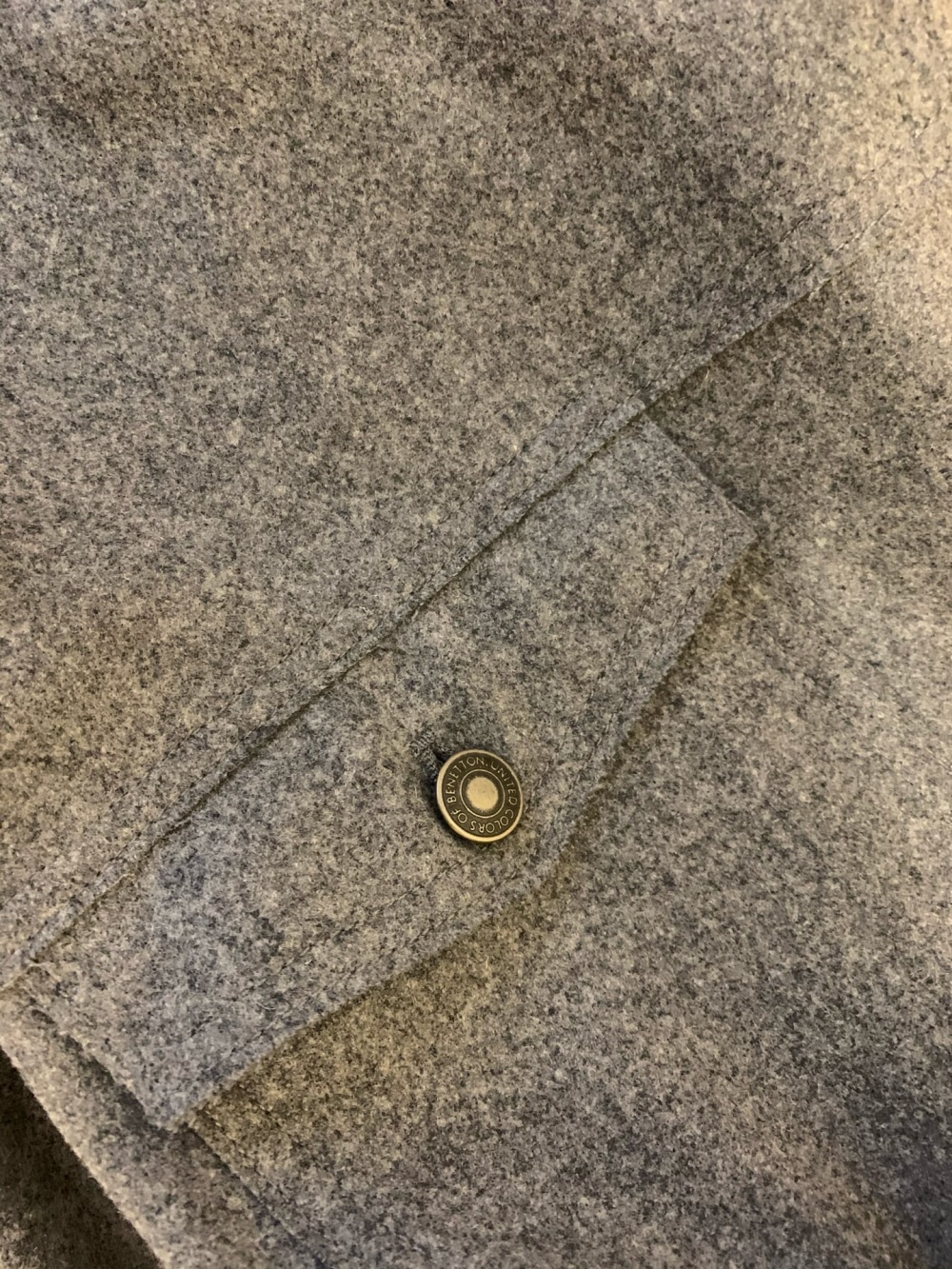 Шерстяная Куртка -рубашка Benetton, M