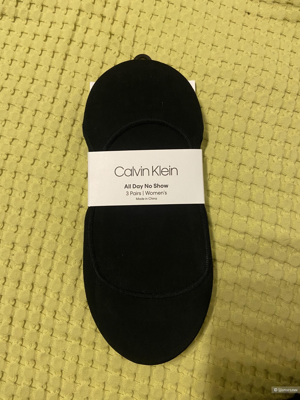 Носки невидимки 3 шт, Calvin Klein, размер 35-38