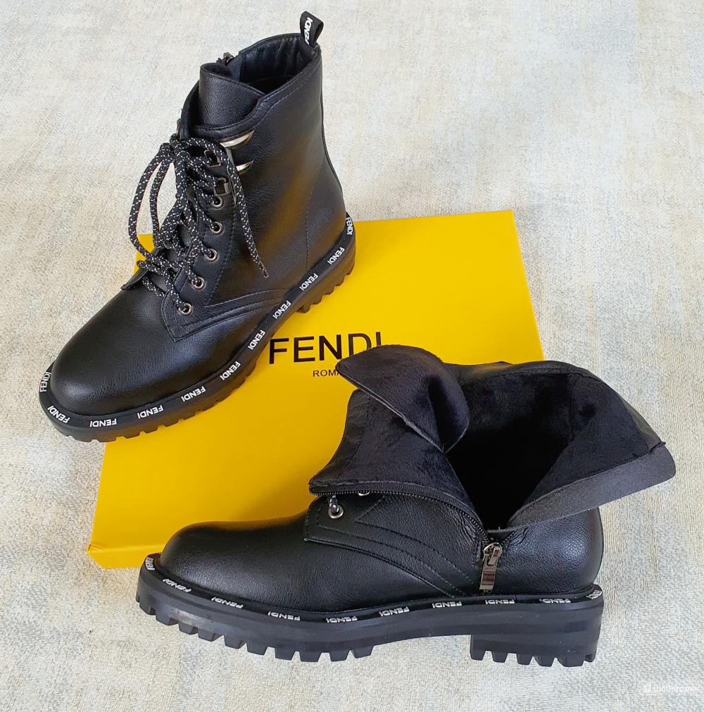 Ботинки Fendi кожаные женские 36\37\38\39\40 размер