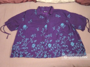 Блуза/ рубашка, плюс сайз, 54/ 60 размер