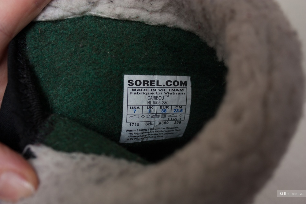 Сапоги Sorel Caribou ботинки 36-37