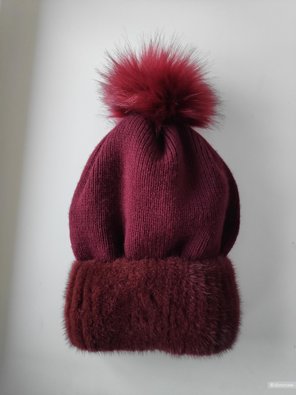 Норковая шапка-бини "София", one size