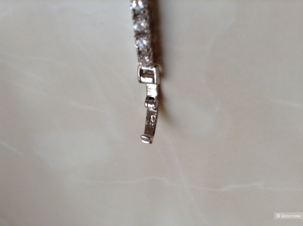 Серебряный браслет с натуральными гранатами, аметистами, топазами, 18 см