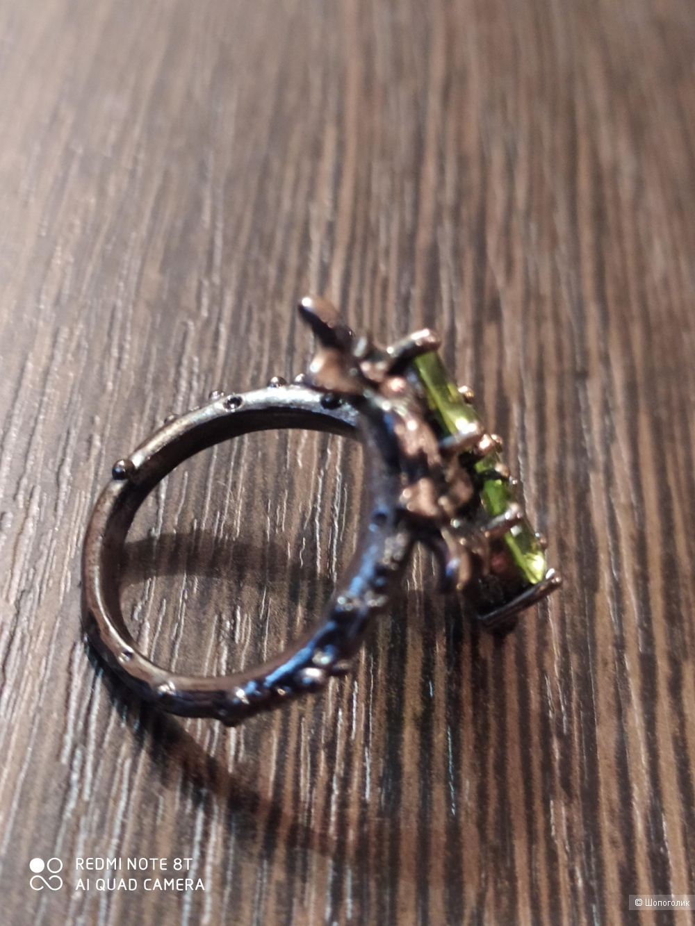 Сетом серьги и кольцо (18 размер)