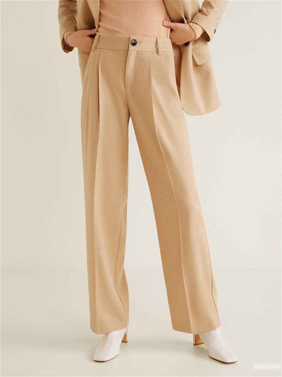 Шерстяные костюмные брюки манго, размер S, М,L