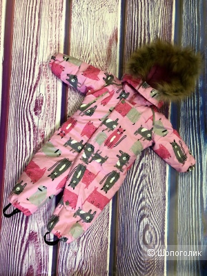 Комбенизон для девочки , зима . Flamingo. р.80
