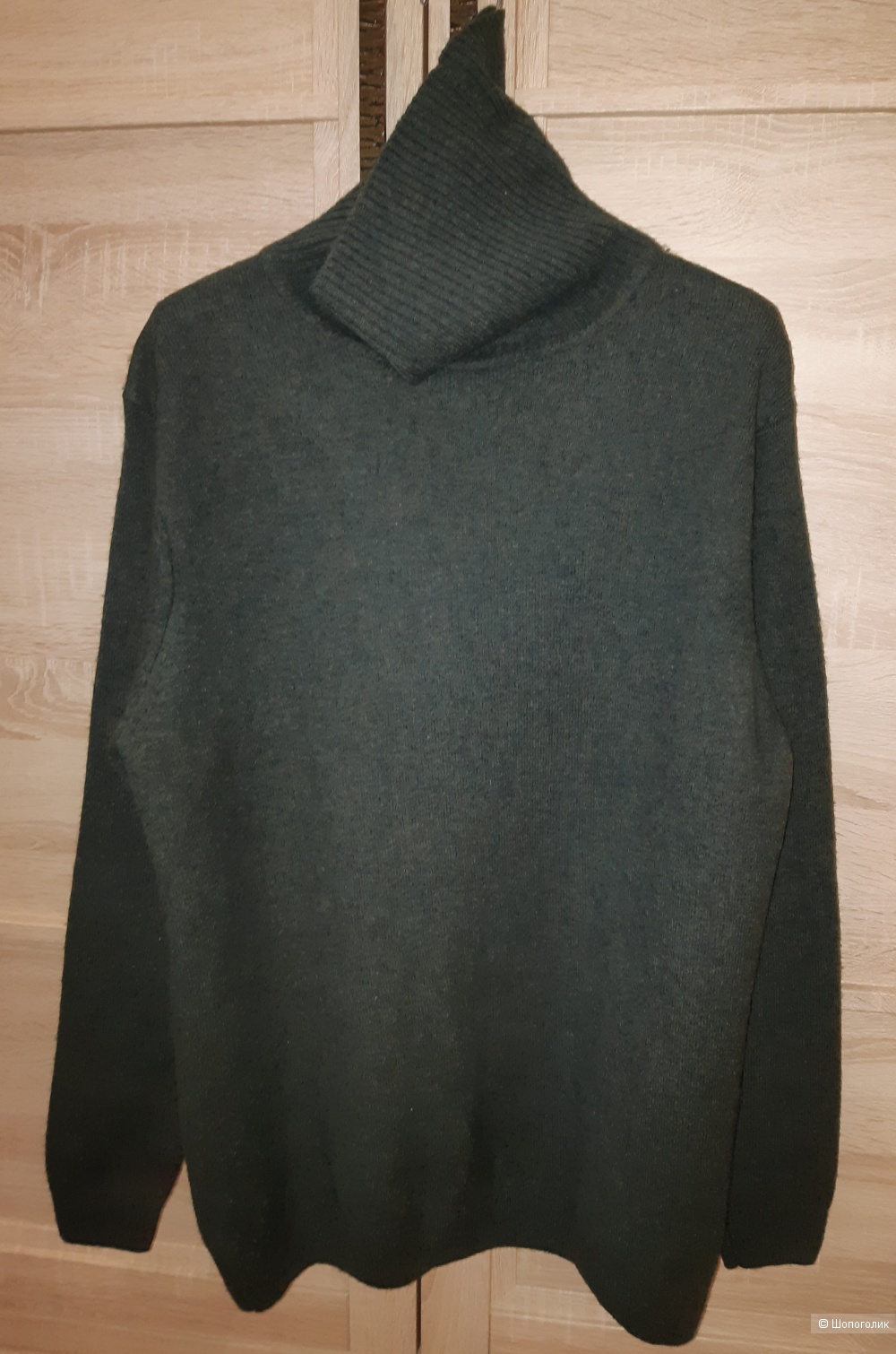 Шерстяной свитер-водолазка woolovers, размер l