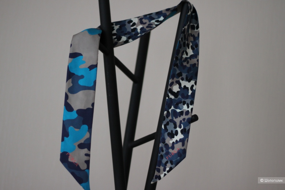 Шелковый шарф-бандо, Furla, 92х6 см