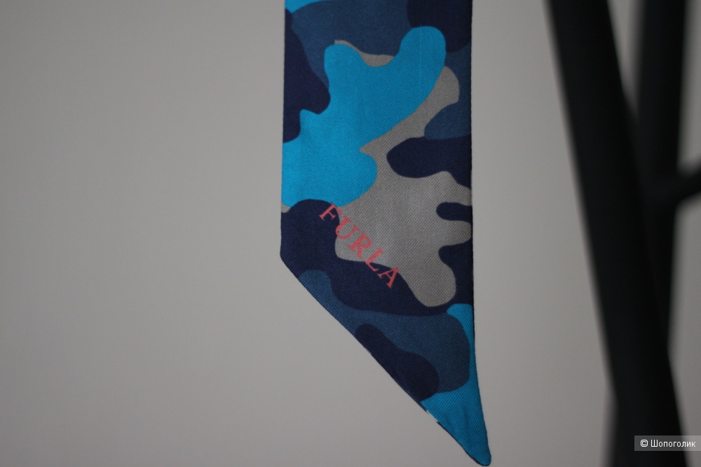 Шелковый шарф-бандо, Furla, 92х6 см