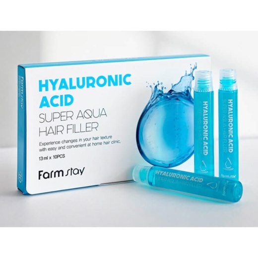 Суперувлажняющий филлер с гиалуроновой кислотой для волос FARMSTAY Hyaluronic Acid Super Aqua Hair Filler 10pcs