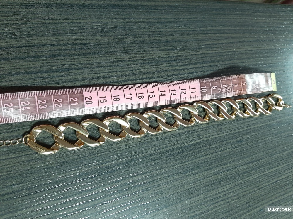 Золотистый браслет на ногу  ASOS DESIGN, длина 24 см