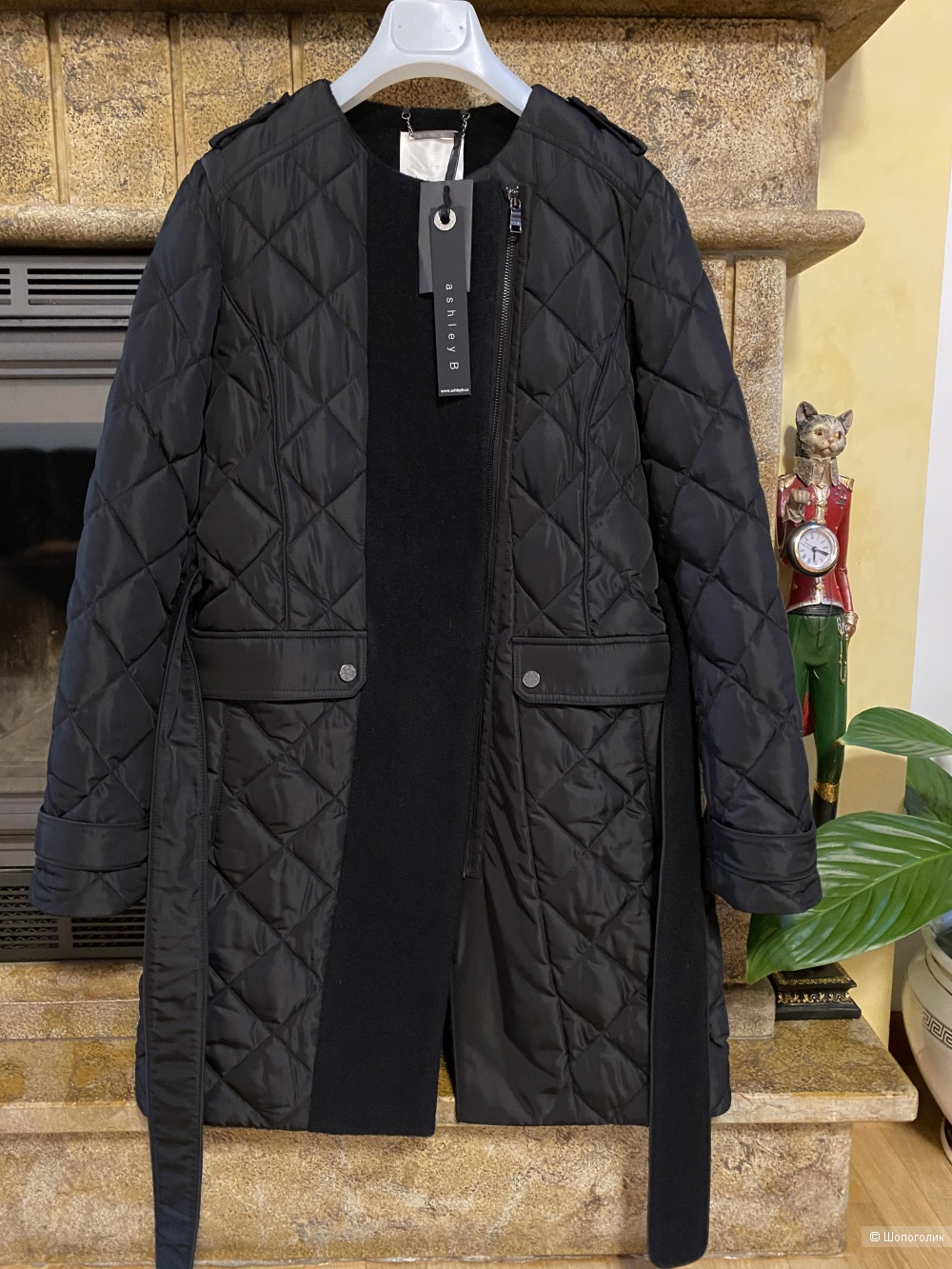 Болоневое пальто Ashley B. размер 40-42-44
