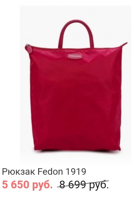 Сумка - рюкзак Fedon р.35х31 см