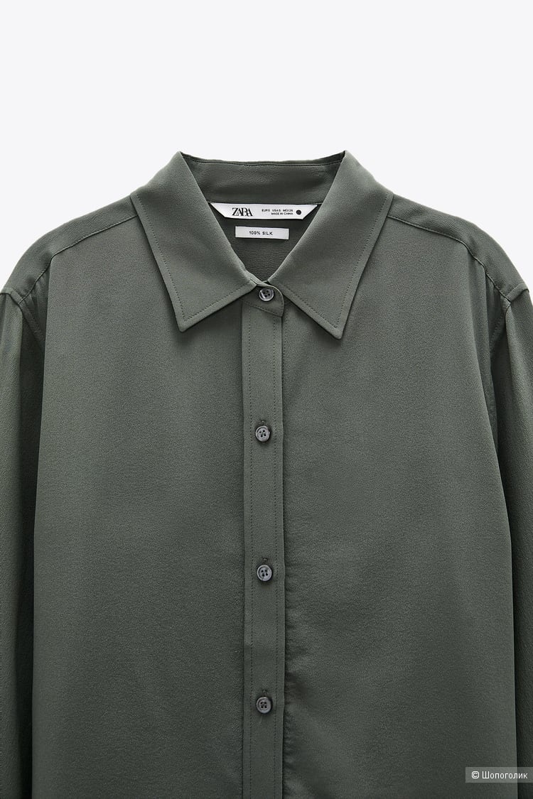 Блузка из шёлка ,zara,XL