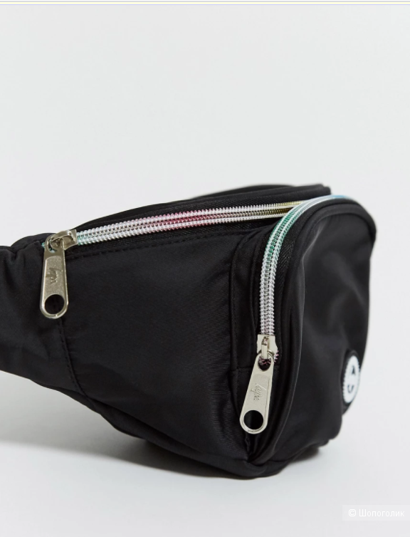 Эксклюзивная черная сумка-кошелек на пояс Hype,  one size