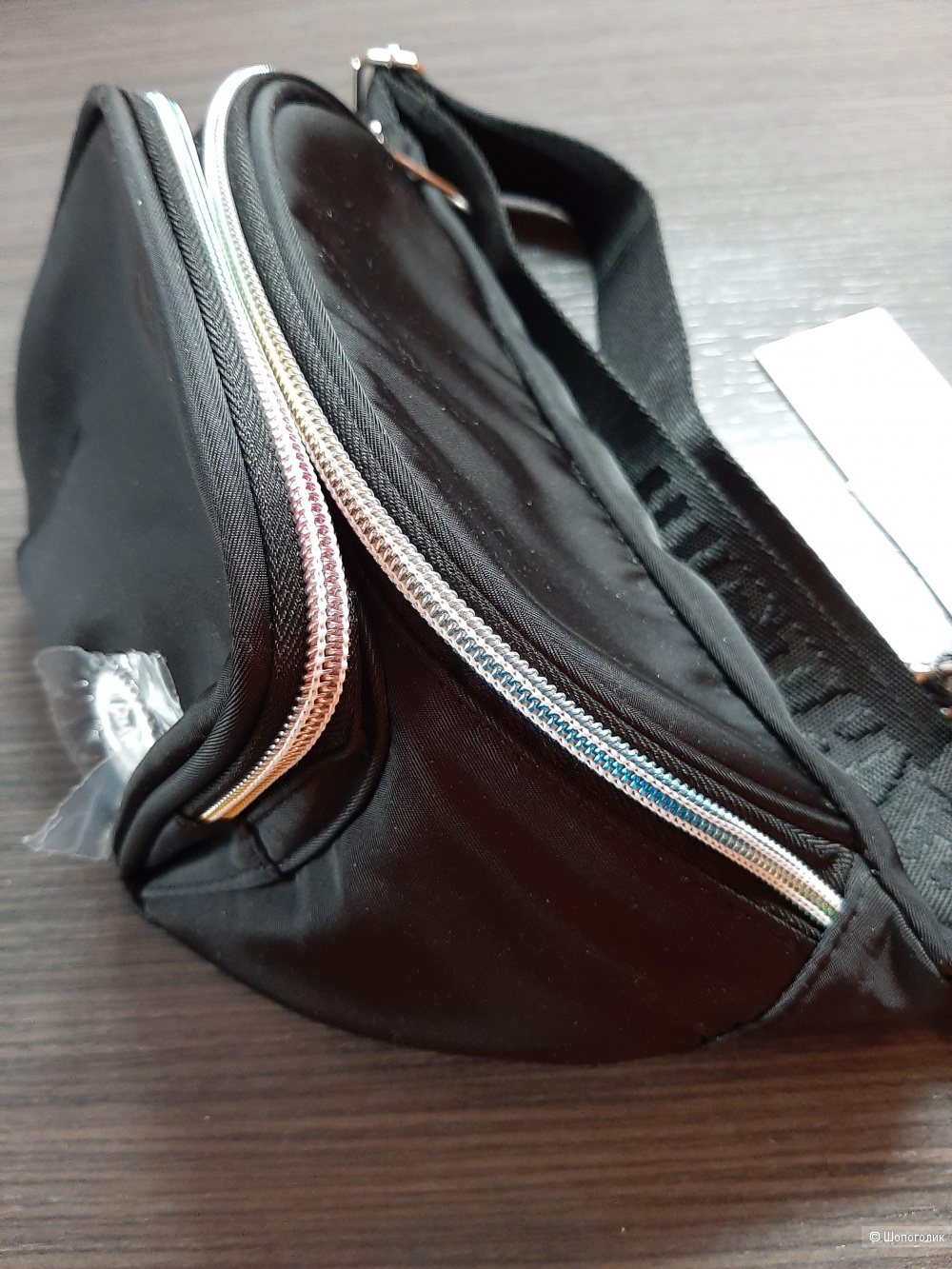 Эксклюзивная черная сумка-кошелек на пояс Hype,  one size