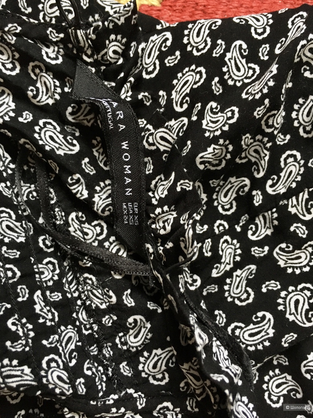 Zara блуза с принтом «пейсли», XS