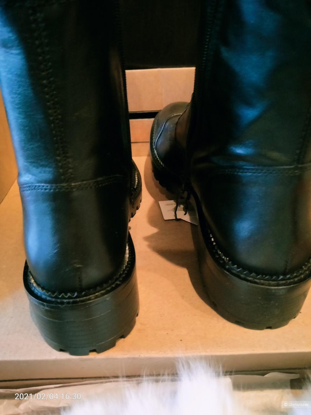 Ботинки кожаные Zara на 39-40