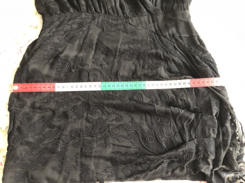IRO мини-платье из шифона с вышивкой и шелком 38 FR, 44 RU