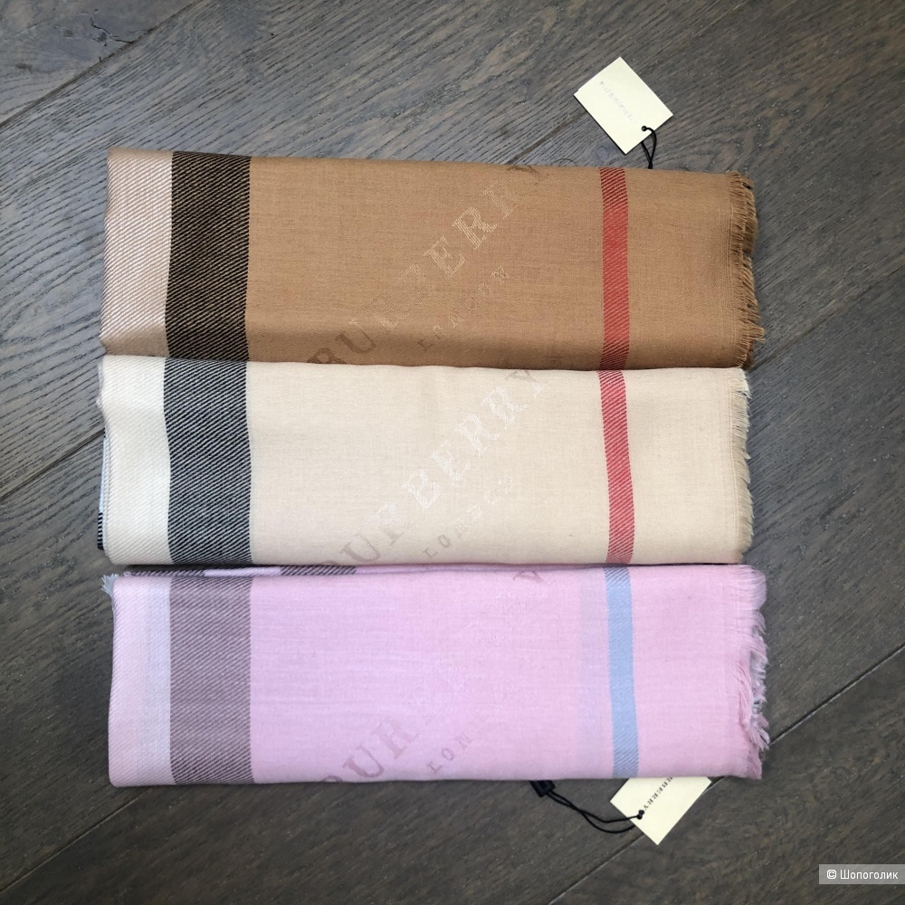 Шарф шаль палантин BURBERRY, one size
