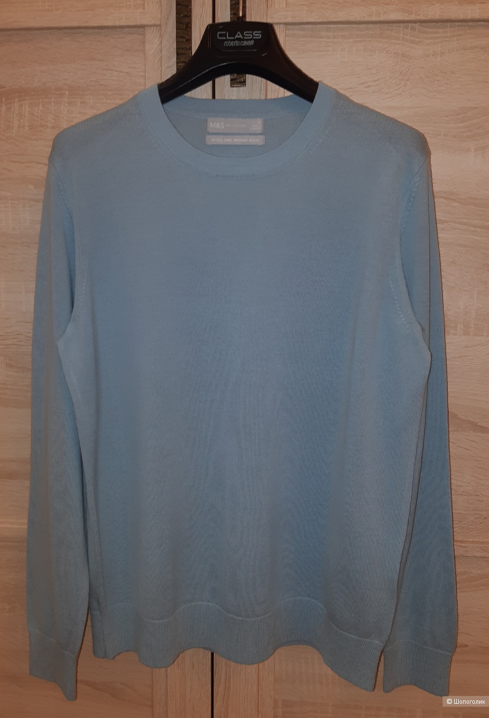 Шерстяной пуловер marks&spencer, размер 46