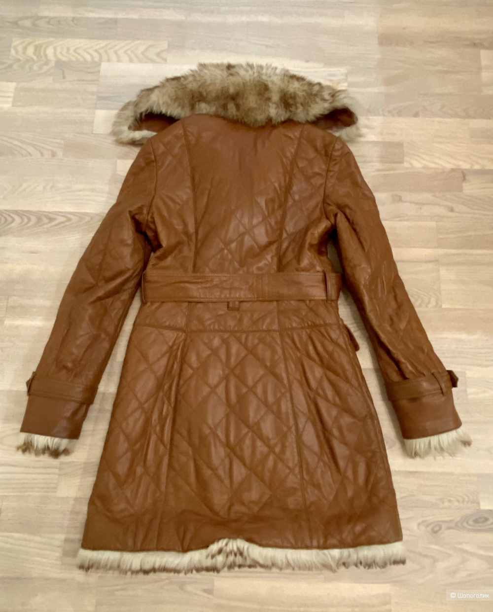 Кожаное пальто Patrizia Pepe, размер S.