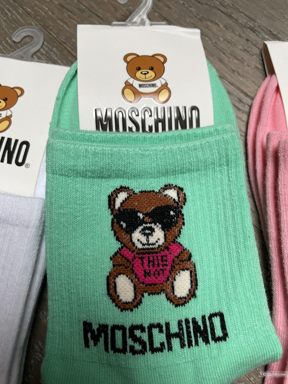 Носки Moschino Toy bear, one size
