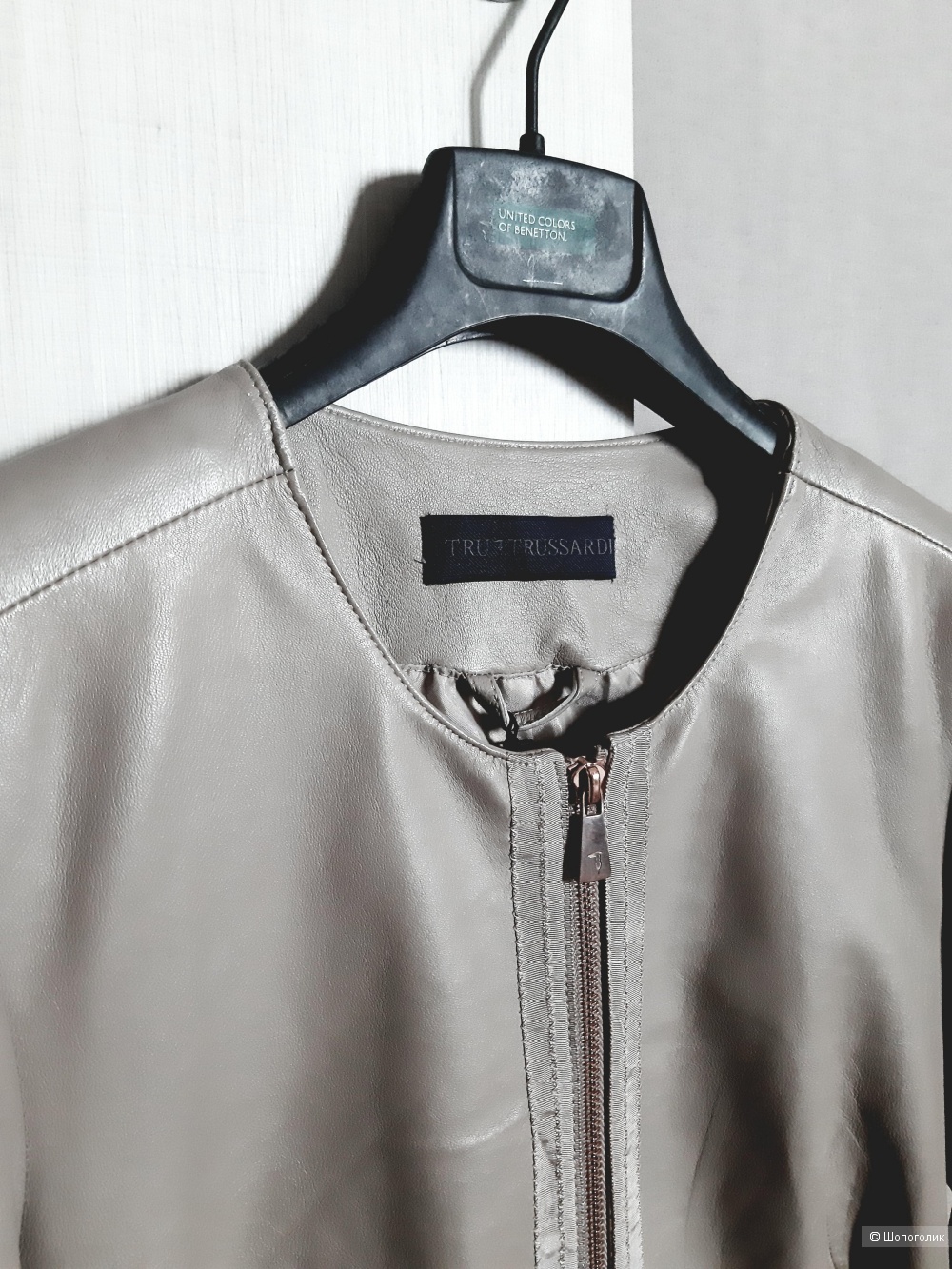 Кожаная куртка Tru Trussardi,  размер 40