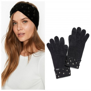 Комплект: повязка + перчатки Victoria's Secret, One Size
