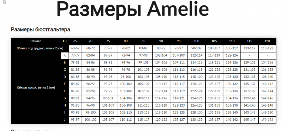 Бюстгальтер Amelie (Франция), 80В