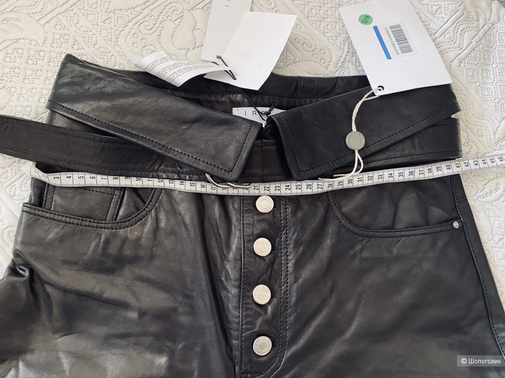 Кожаные брюки IRO, 46 размер