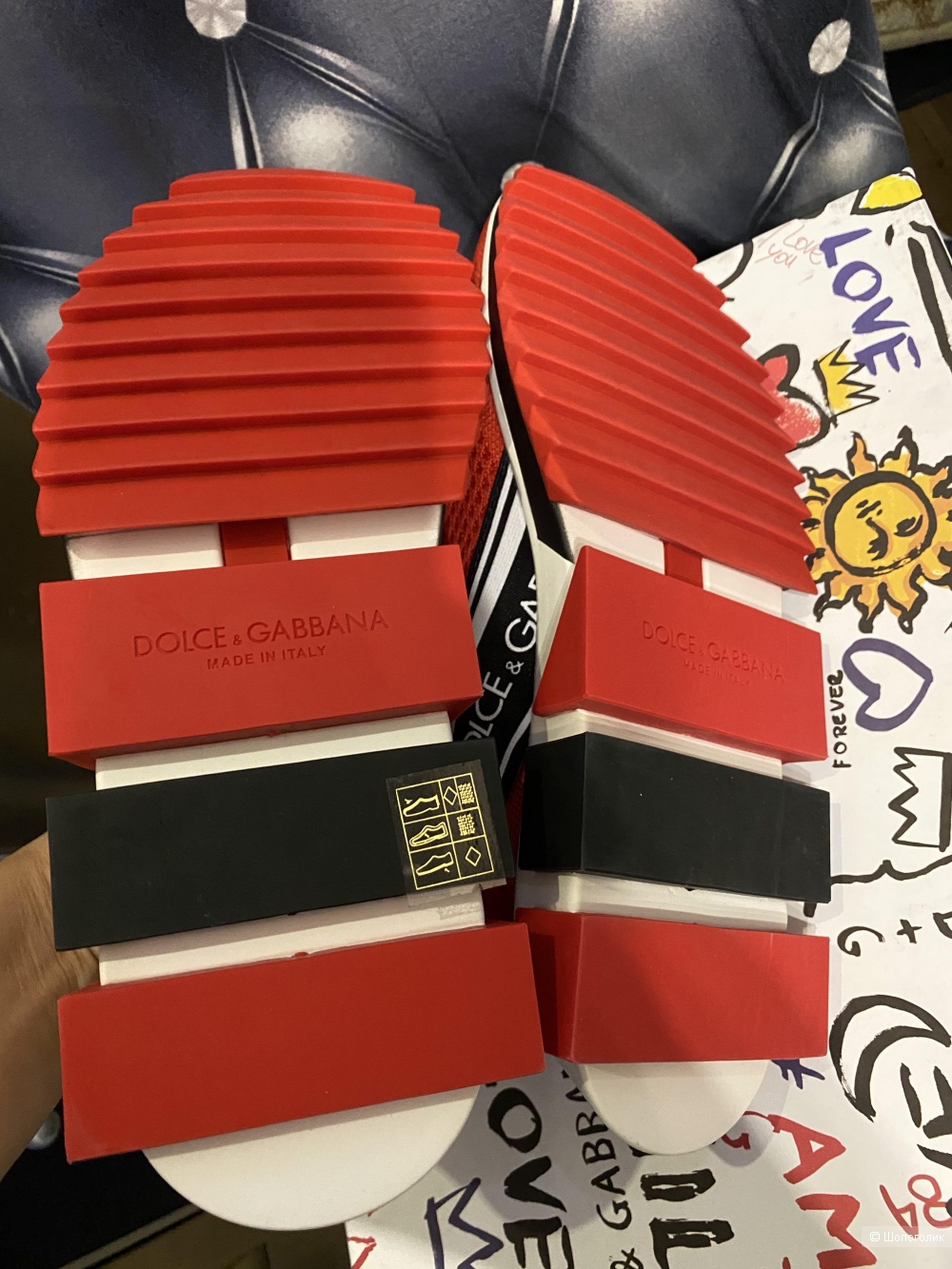 Слипоны Dolce&Gabbana, размер 38, по стельке 24 см