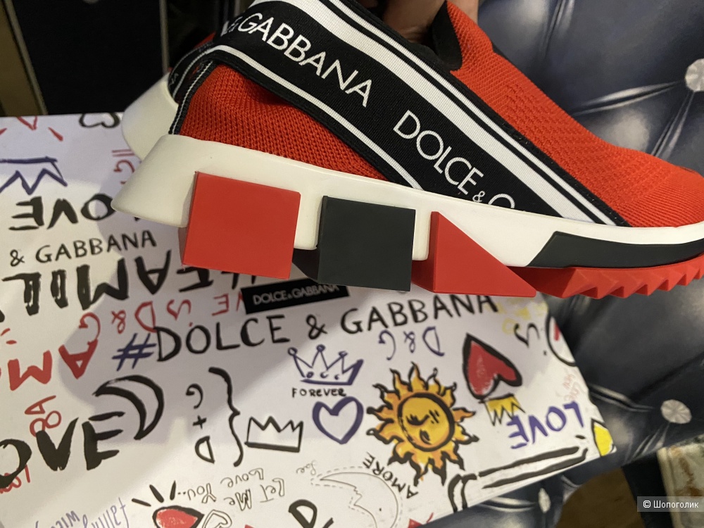 Слипоны Dolce&Gabbana, размер 38, по стельке 24 см