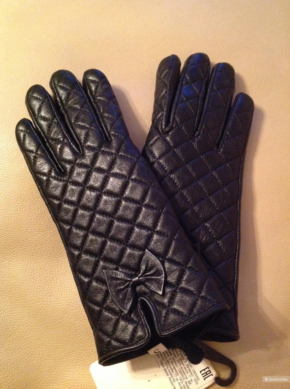 Кожаные перчатки, размер S, 6-6,5