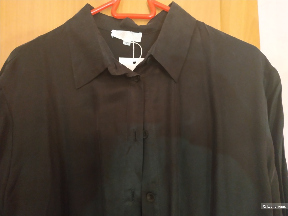 Платье-рубашка черного цвета 46р.
