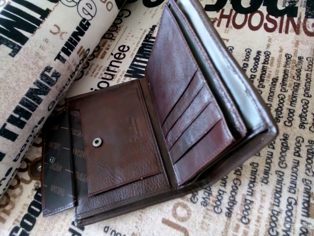 Мужской кошелек-портмоне из натуральной кожи Tailian, one size