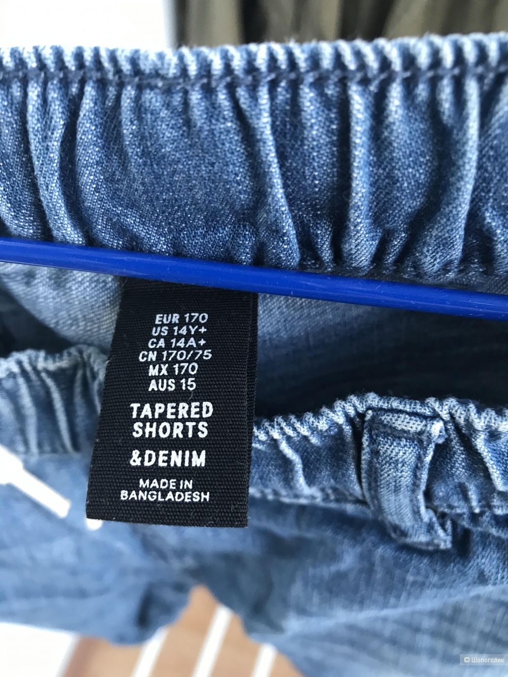 H&M джинсовые шорты 170 д/м