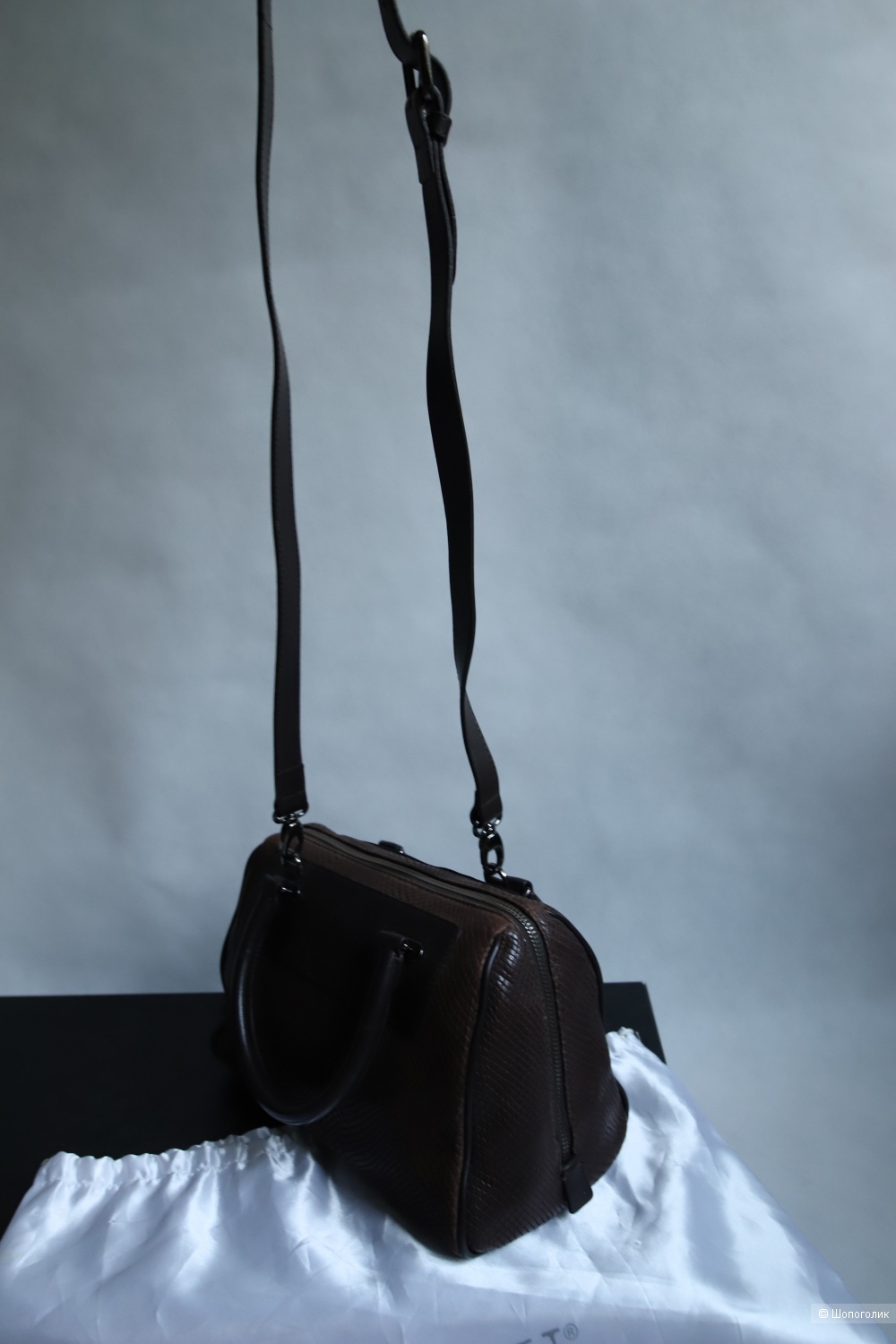 Кожаная сумка Loriblu, 30х15х17 см.
