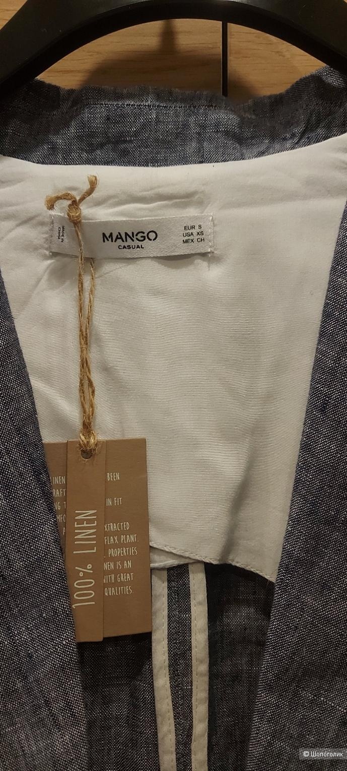 Льняной пиджак Mango размер S-М