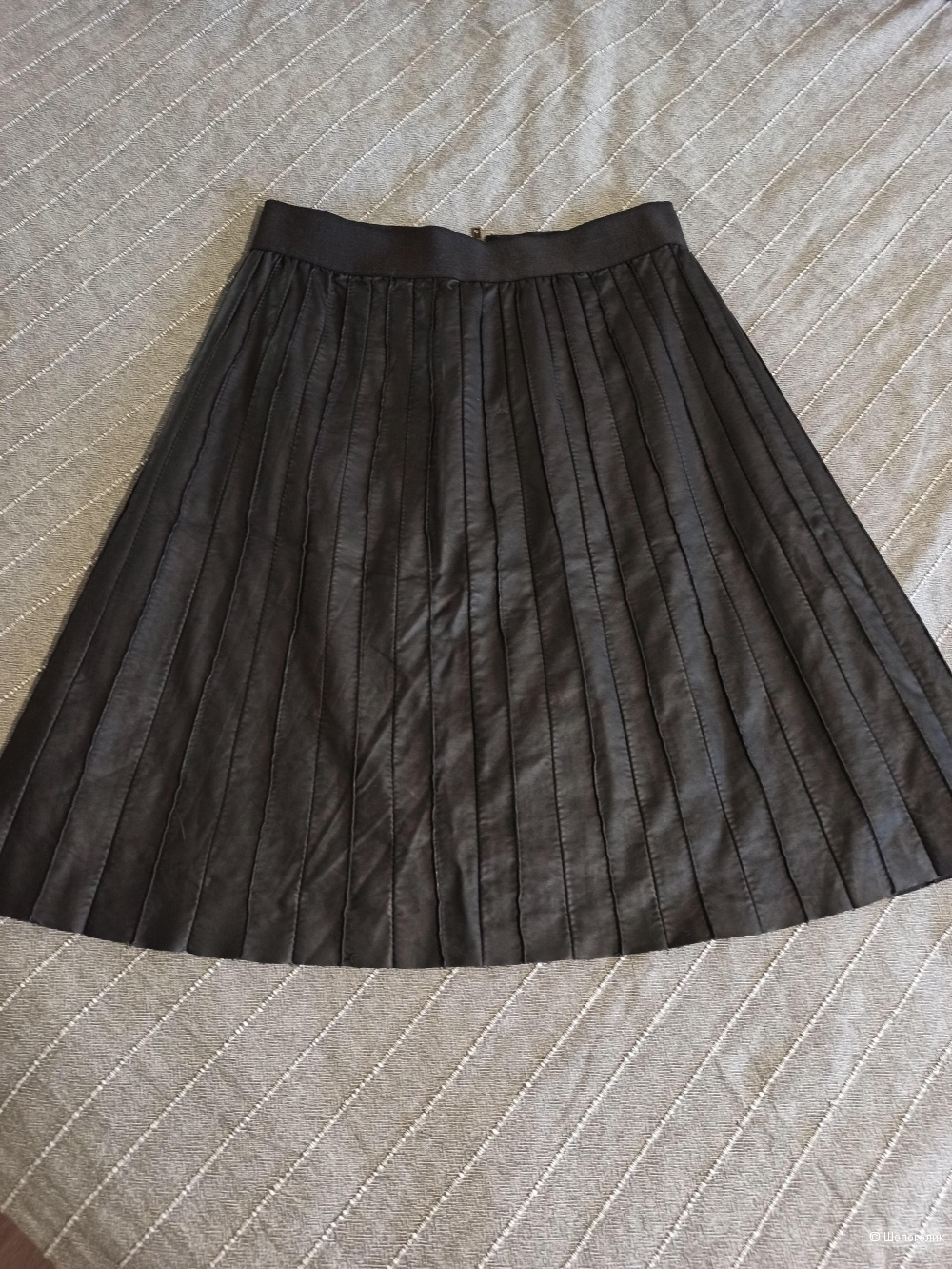 Кожаная юбка Asos Petite, размер 44-46