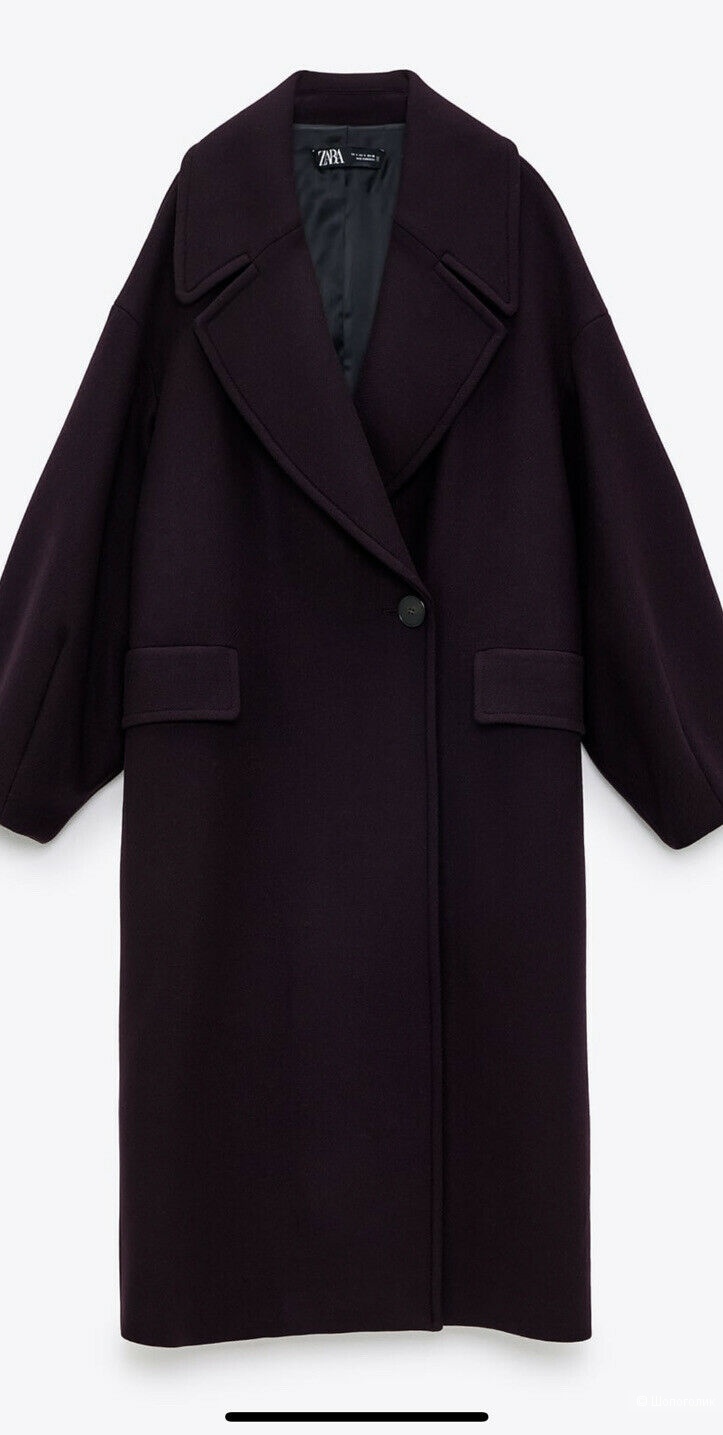 Шерстяное пальто ZARA новое, размер S/M