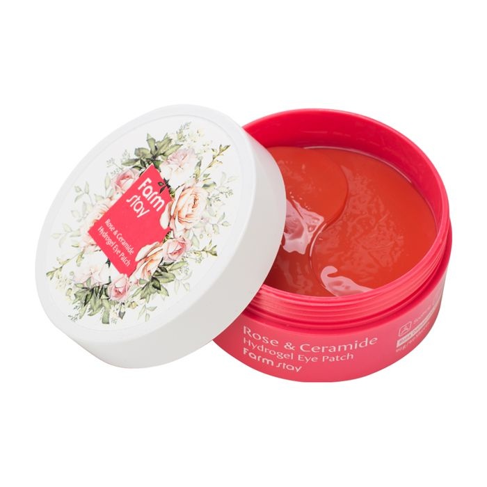 Увлажняющие гидрогелевые патчи для глаз Fatmstay ROSE & CERAMIDE