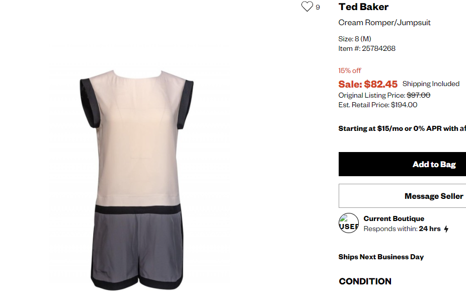 Romper - комбинезон Ted Baker, размер 42-44