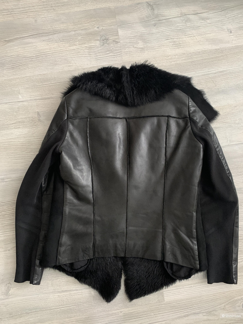 Куртка кожаная Muubaa Heneley Shearling, р.42